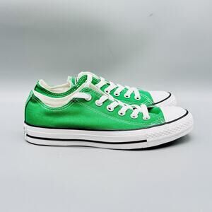 Converse Shoes Womens 7 Green Canvas Chuck Taylor All Star Low Top Sneakers